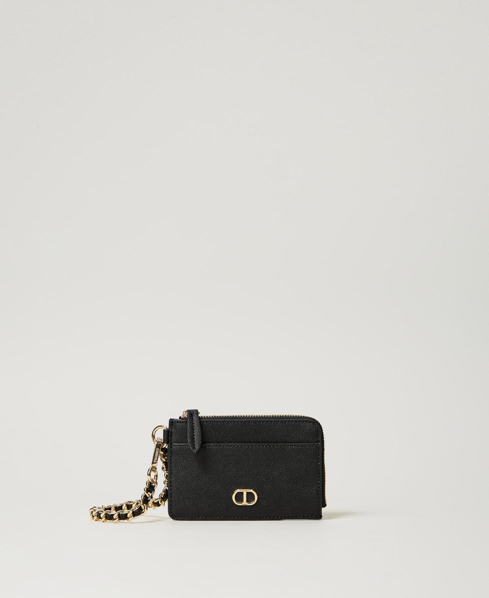Card holder with chain and Oval T