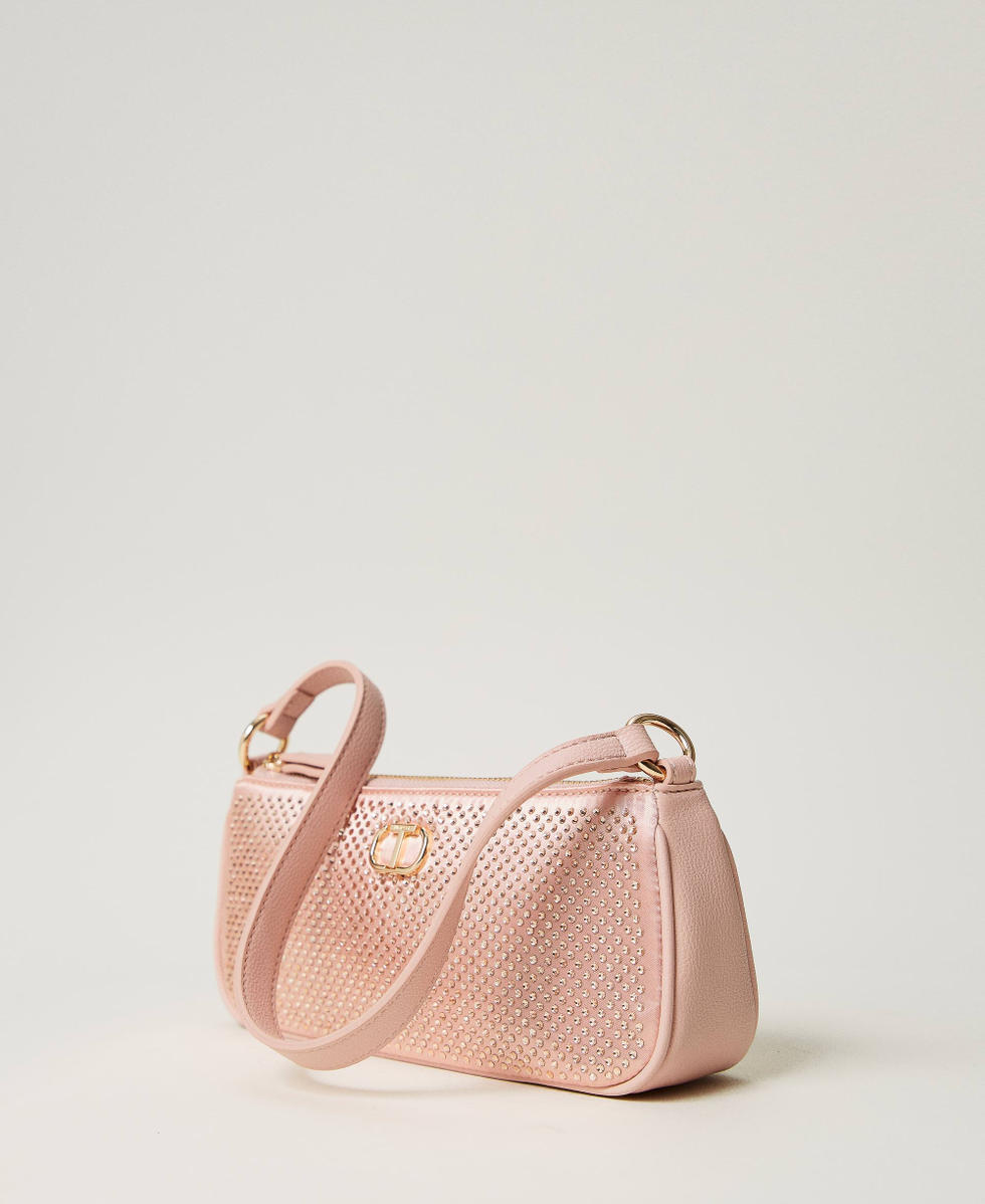 Pink satin handbag store
