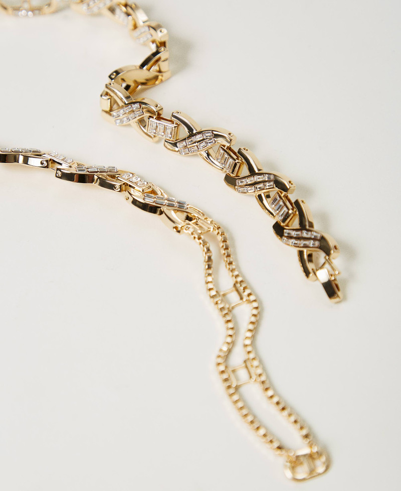 Collana Girocollo Con Cristalli - Gioielli - Collane - di Mad Tea P