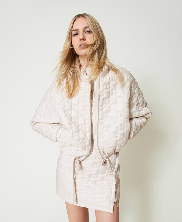 Quilted puffer jacket with Oval T