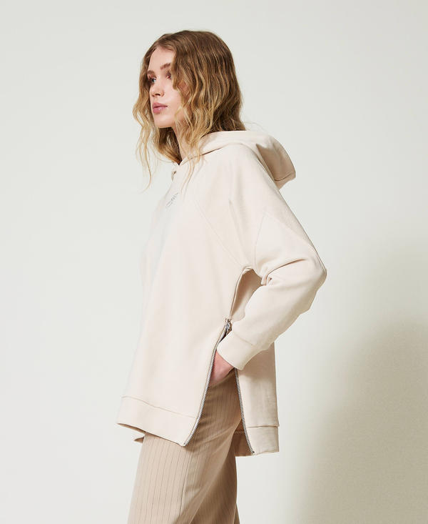 Maxi hoodie with logo
