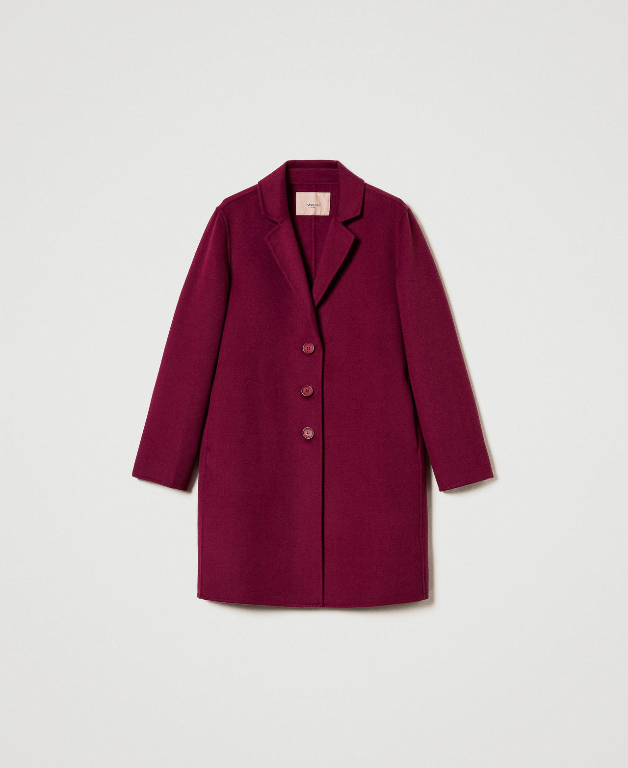 Scee by twin set Cappotto in panno double misto lana