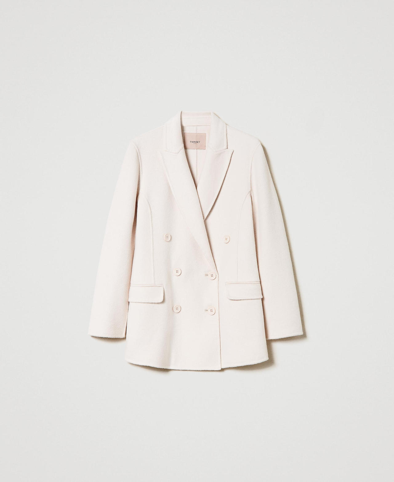 White double breasted jacket women's deals