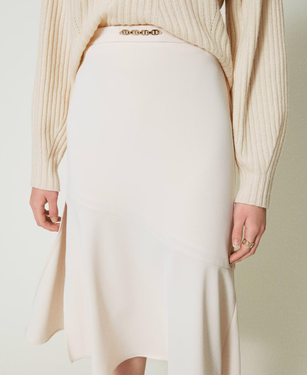 Falda midi con cadena Oval T