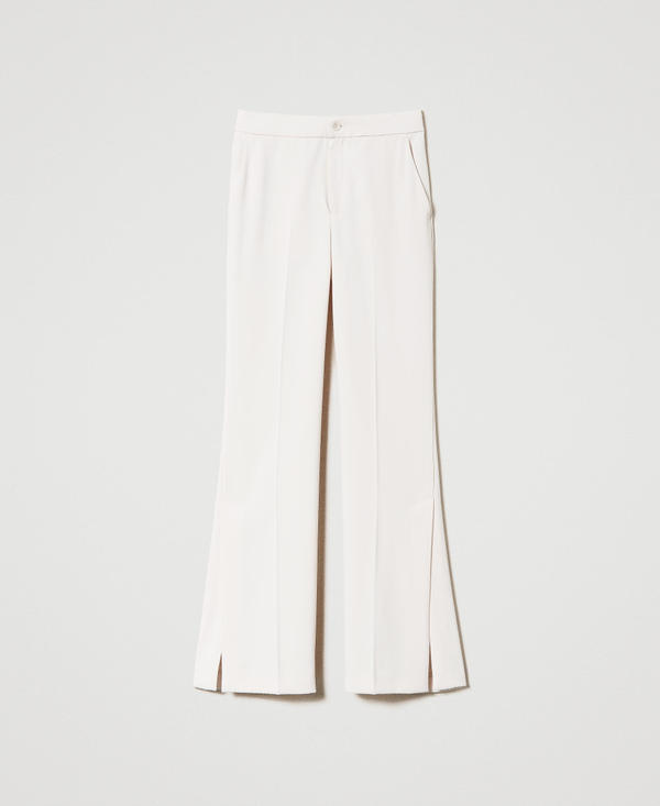 Pantaloni straight leg con spacchi