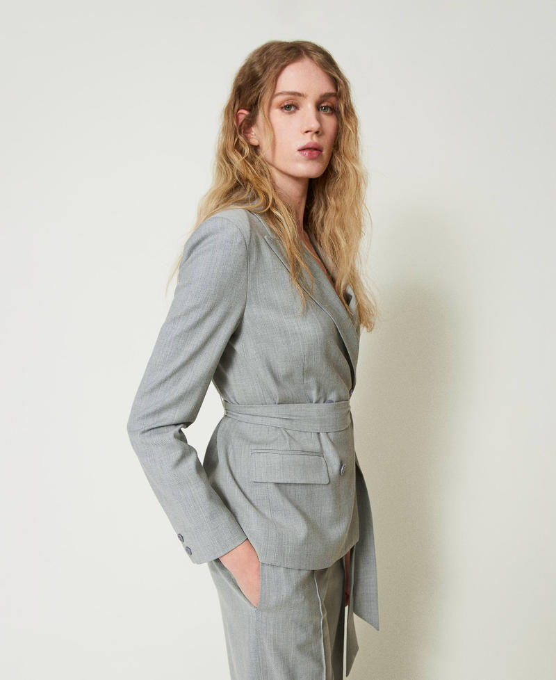 Two tone blazer womens hotsell