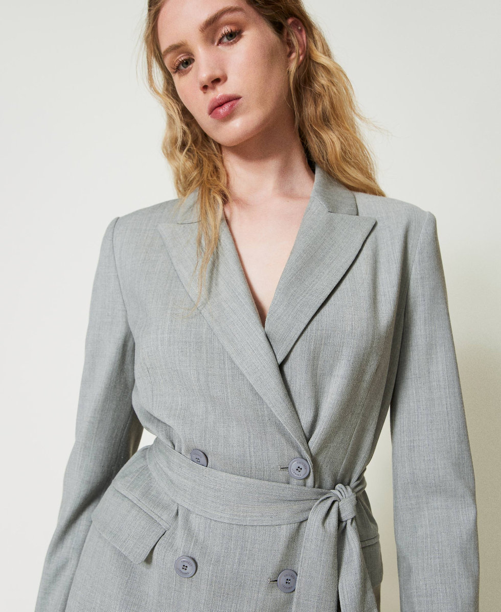 Gray wool blazer womens shop