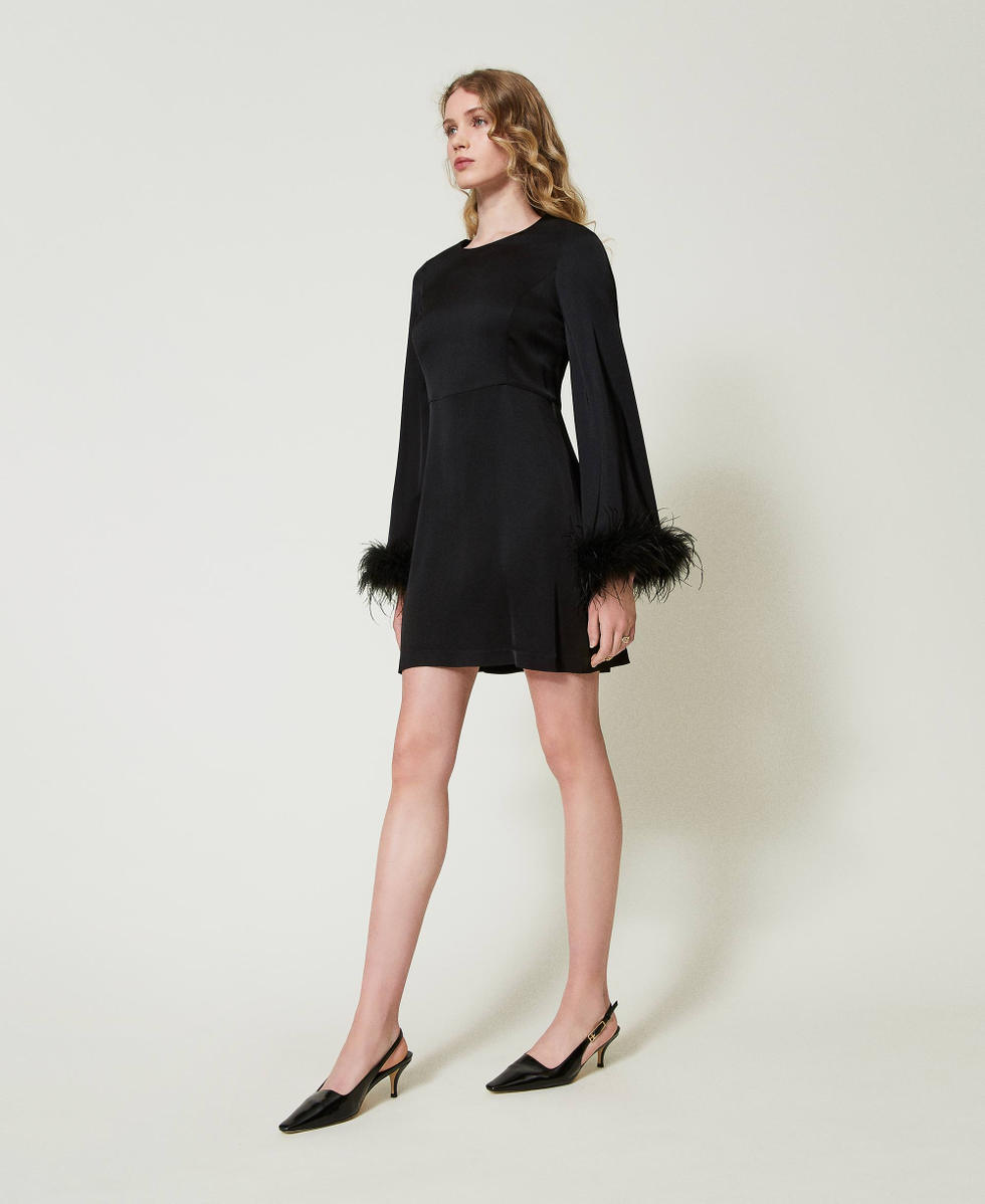 2WAY LADY LIKE FEATHER DRESS Black スーツ・フォーマル・ドレス