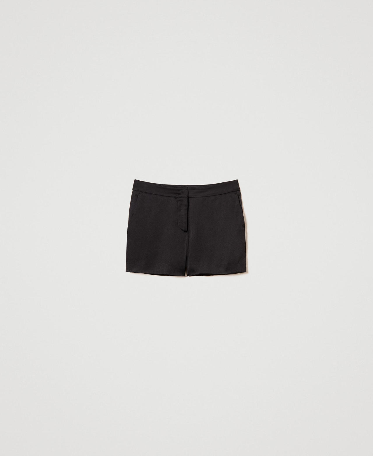 Satin shorts  Black Woman 242TP2347_00006_0S