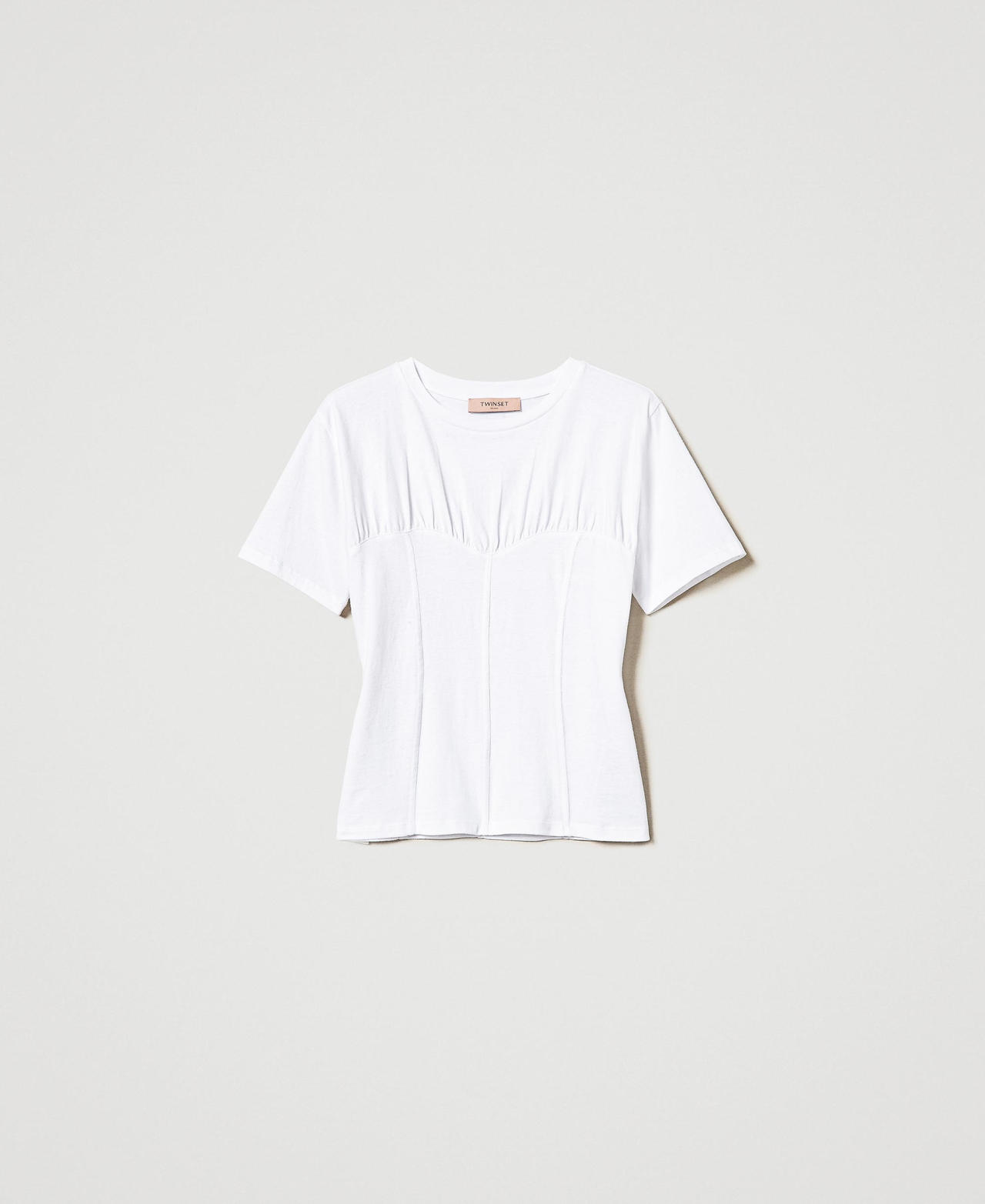 Scee by twin set T-shirt con costruzione bustier