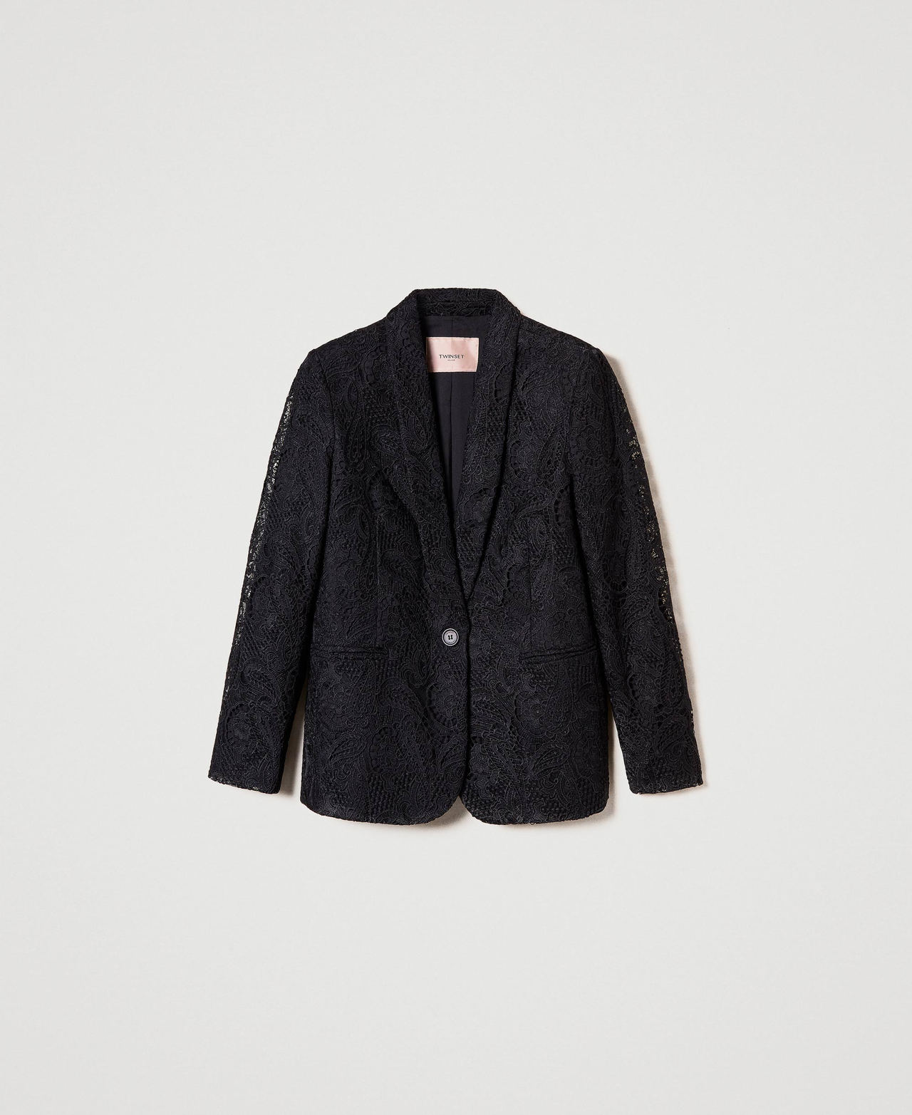 Scee by twin set Giacca blazer in pizzo macramè