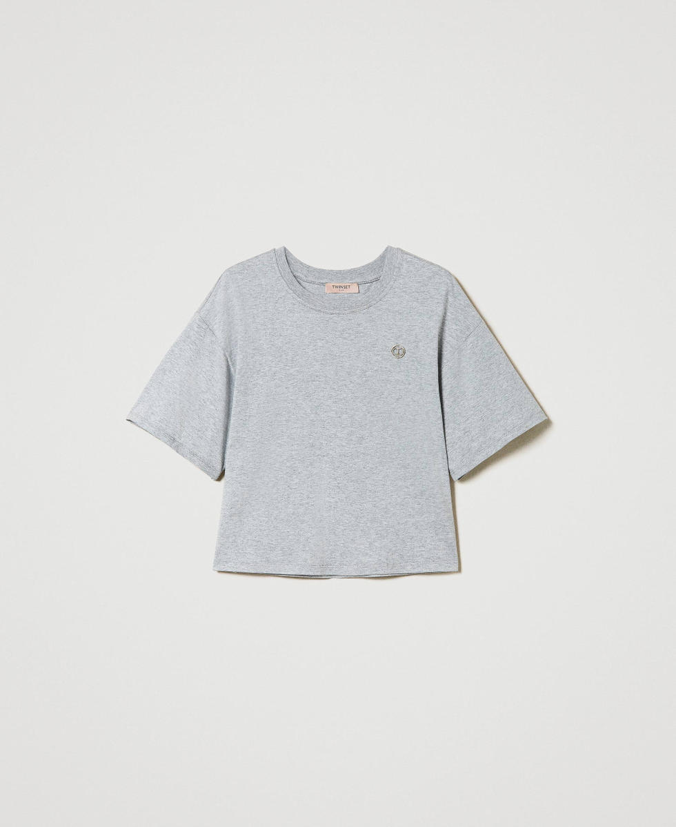 T-shirt chin&eacute; avec Oval T