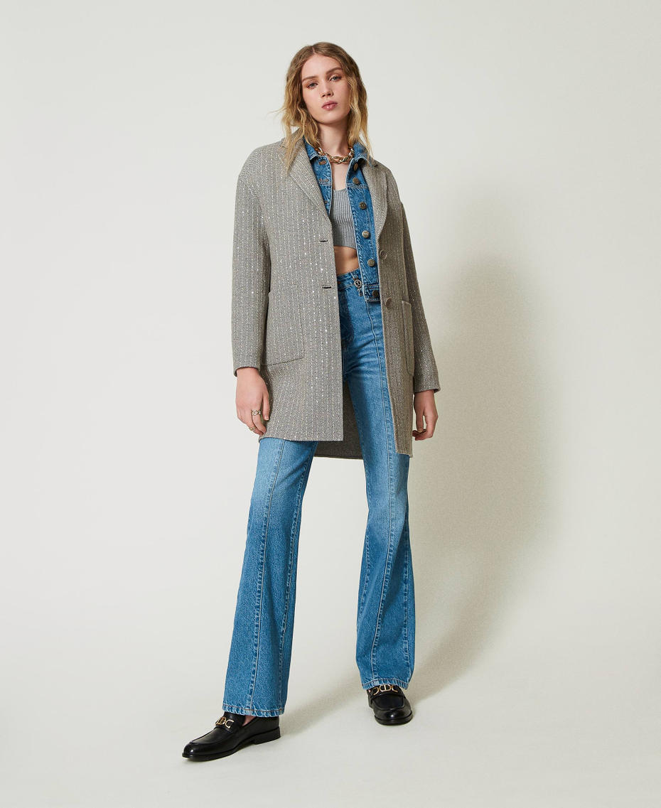 Five-pocket flared jeans Denim Woman 242TP2563_00078_T0