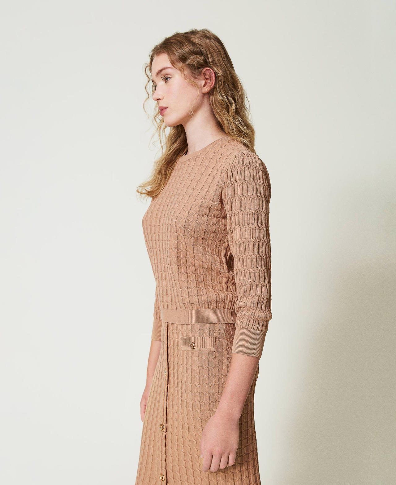 Jersey con mezcla de puntos