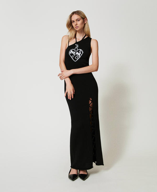 Robe longue jacquard en fil Treeblend