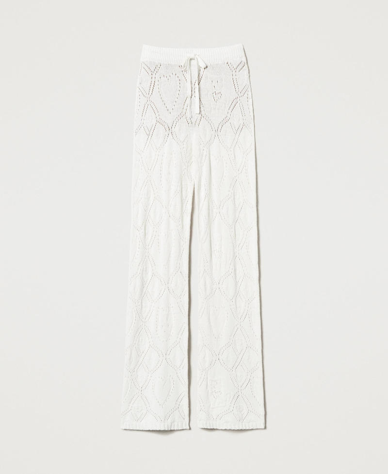 Treeblend yarn seamless trousers White Snow Woman 242TP3452_00282_S0