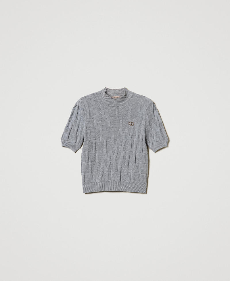 Cotton and cashmere jumper with logo