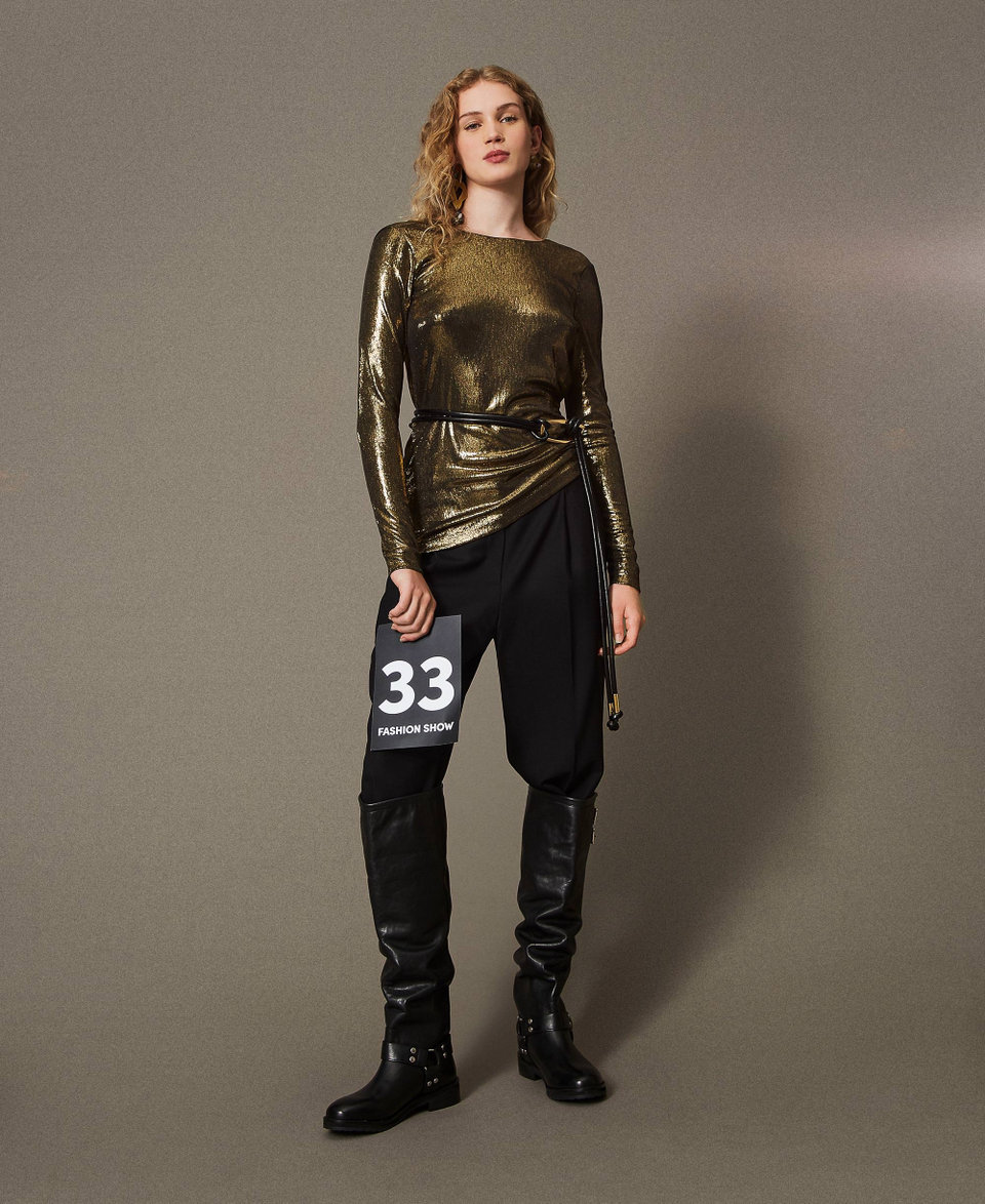Twin Set Pantaloni in serge misto lana