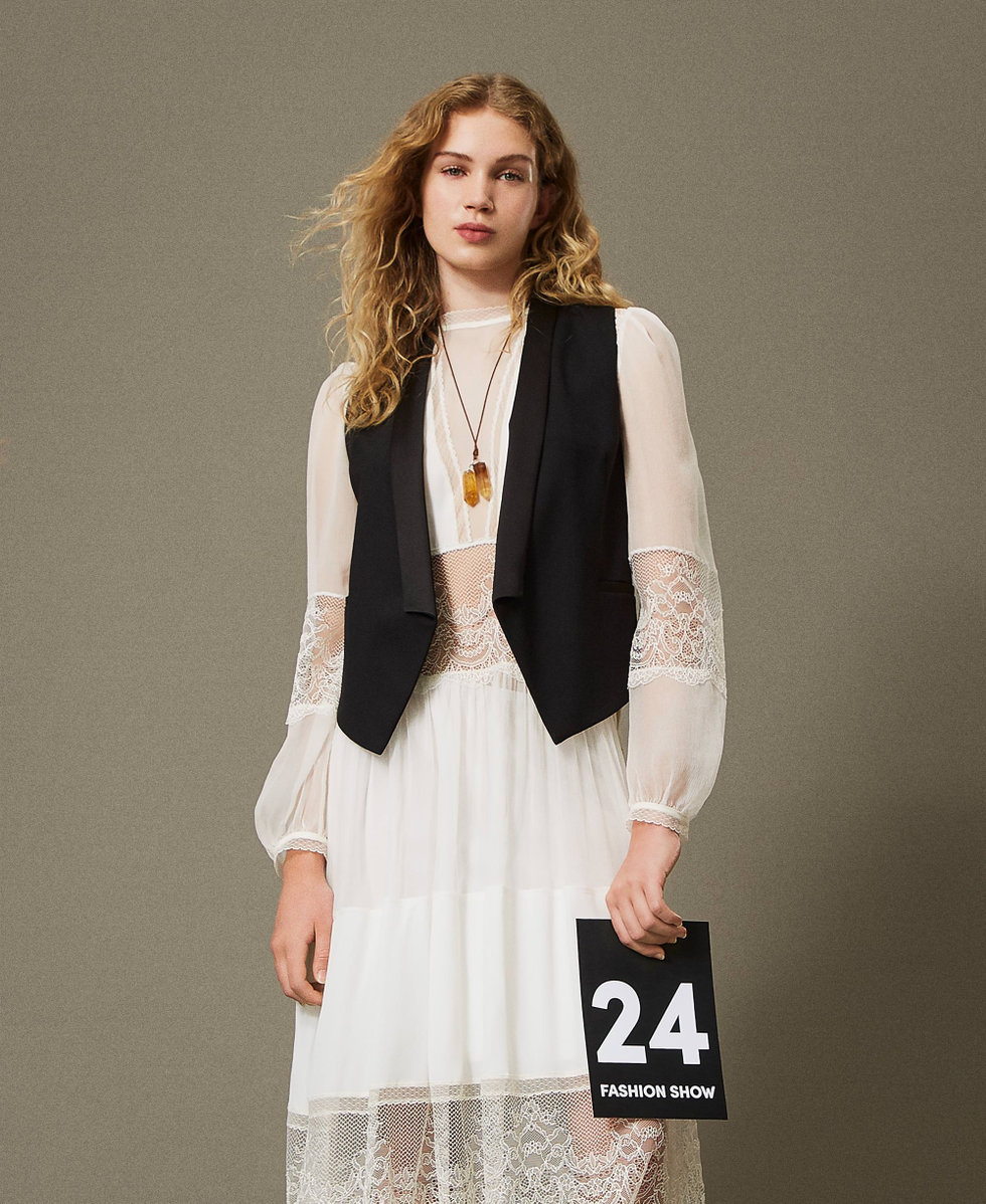 Wool blend serge waistcoats