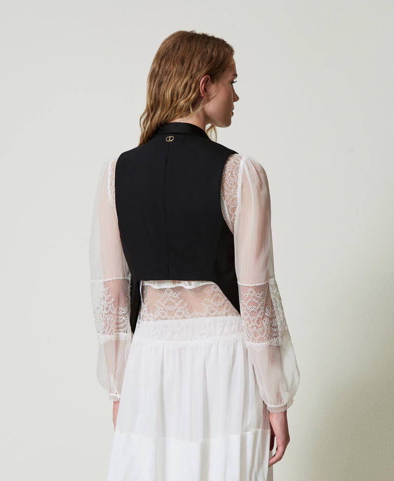 Wool blend serge waistcoats