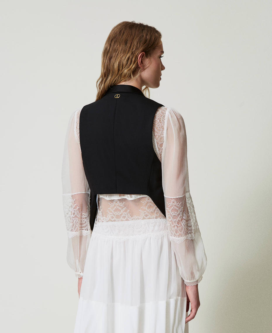 Wool blend serge waistcoats