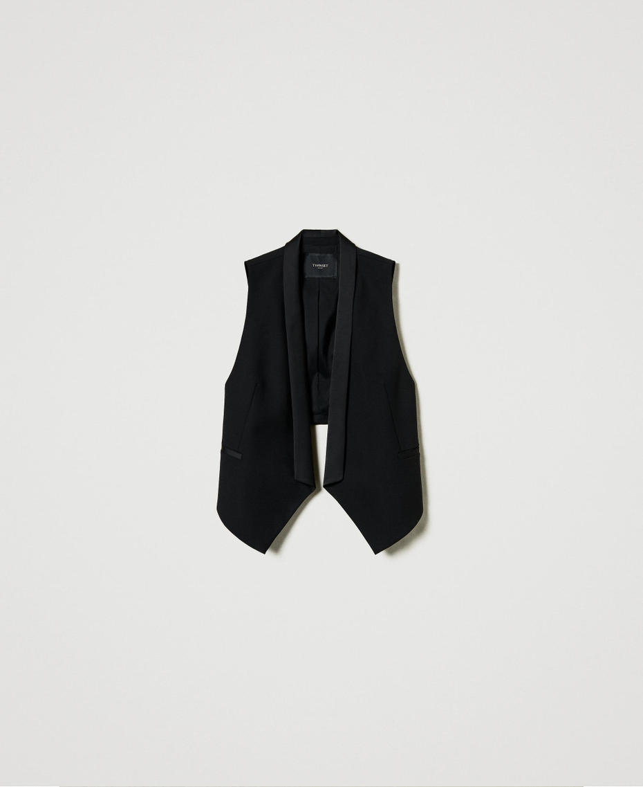 Wool blend serge waistcoats
