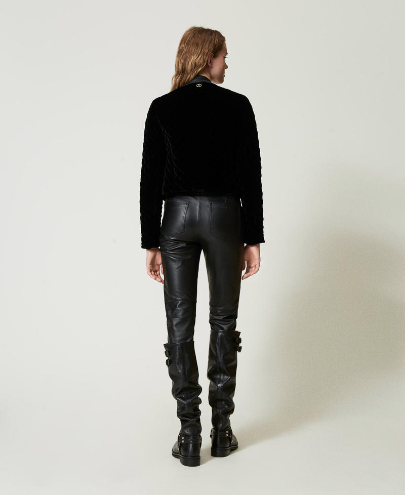 Leather 'Fairfax' biker trousers Black Woman 242TS2221_00006_04