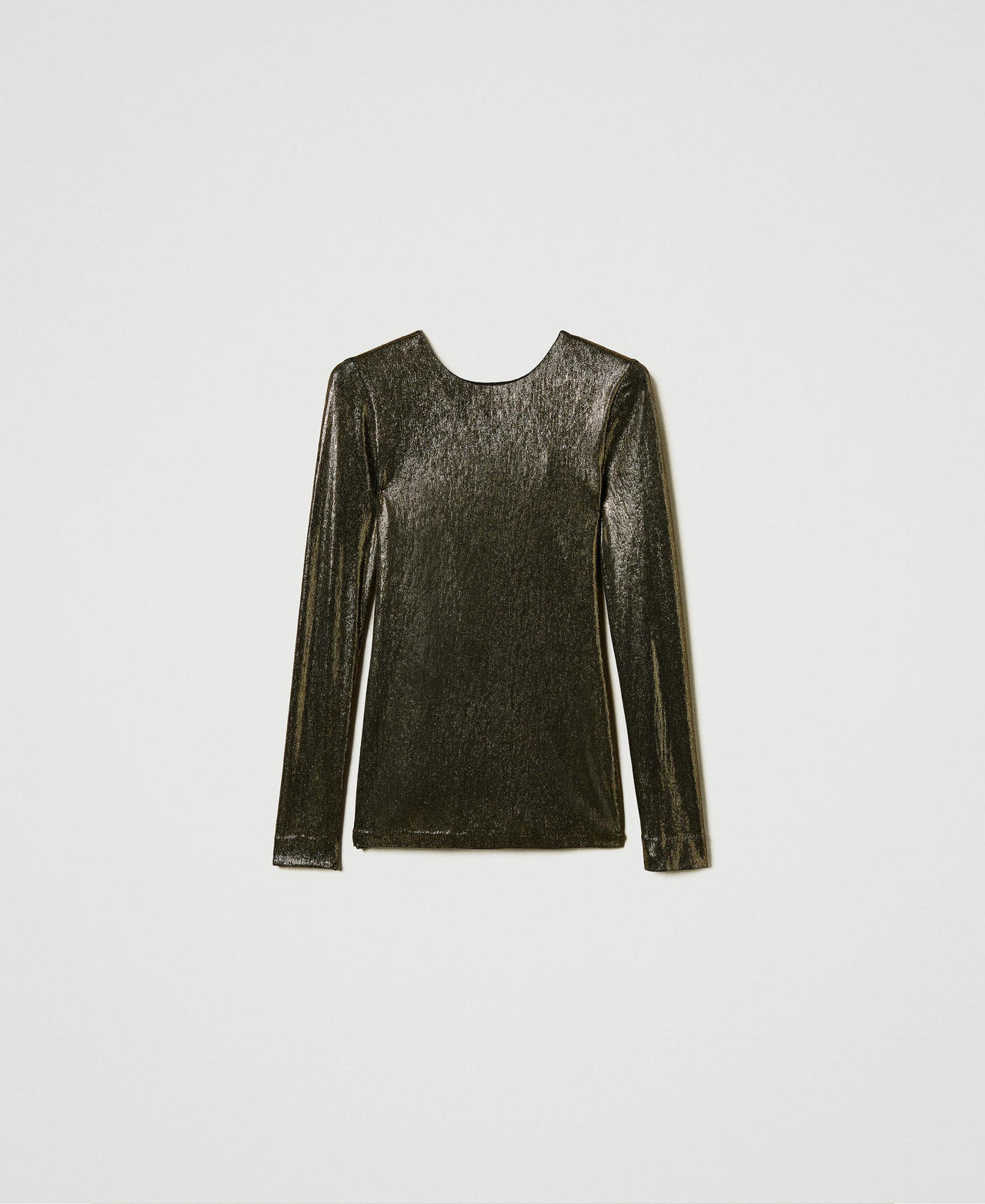 Scee by twin set Blusa laminata con nodo
