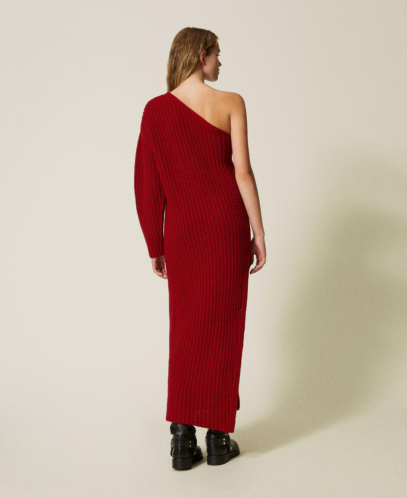 'Alice' long knit dress Venetian Red Woman 242TS3120_00740_04