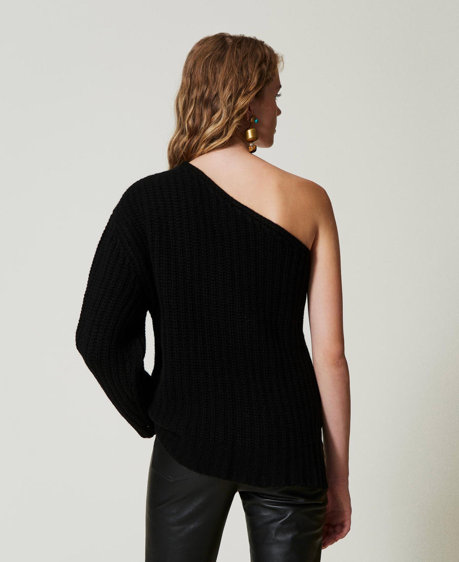 'Alice' wool and cashmere blend jumper Black Woman 242TS3121_00006_03