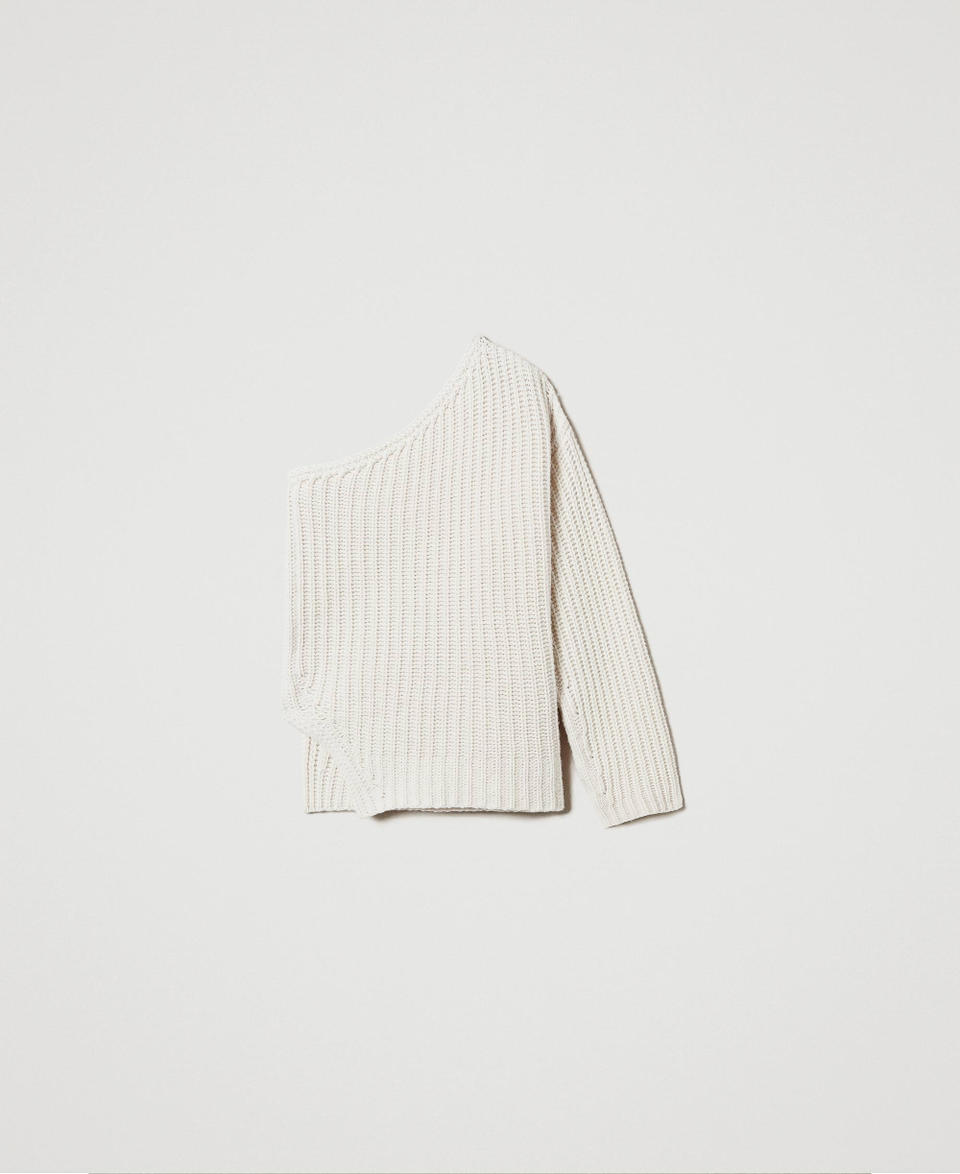 Maglia 'Alice' in lana e cashmere Bianco Neve Donna 242TS3121_00282_S0