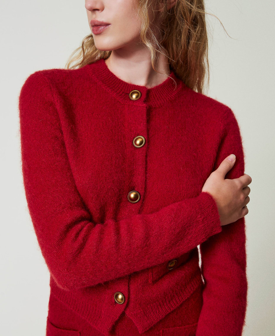 'Anne' mohair blend cardigan