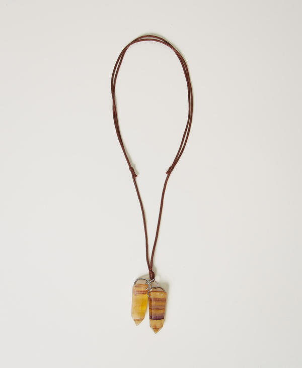 Collana regolabile con pietre pendenti
