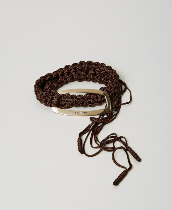 Cintura crochet con fibbia logata
