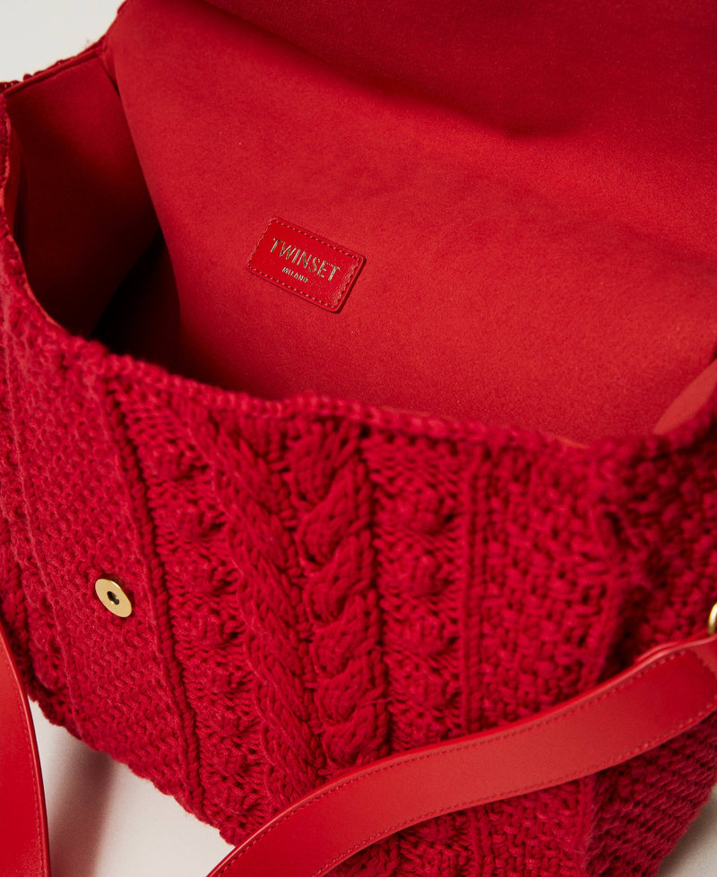 Borsa a tracolla tricot 'Emma' Rosso Veneziano Donna 242TS8031_00740_04