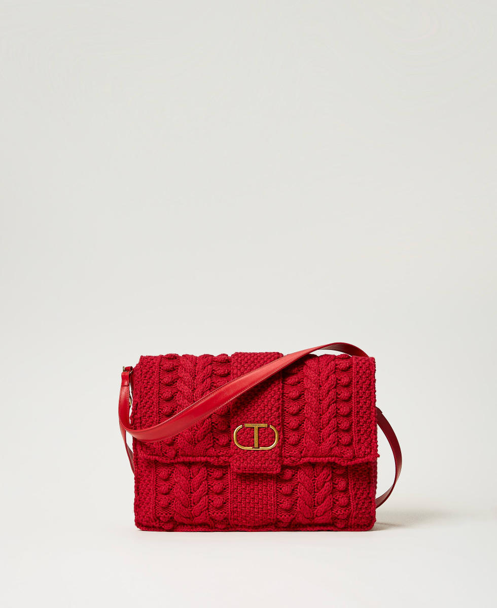 'EMMA' tricot shoulder bag