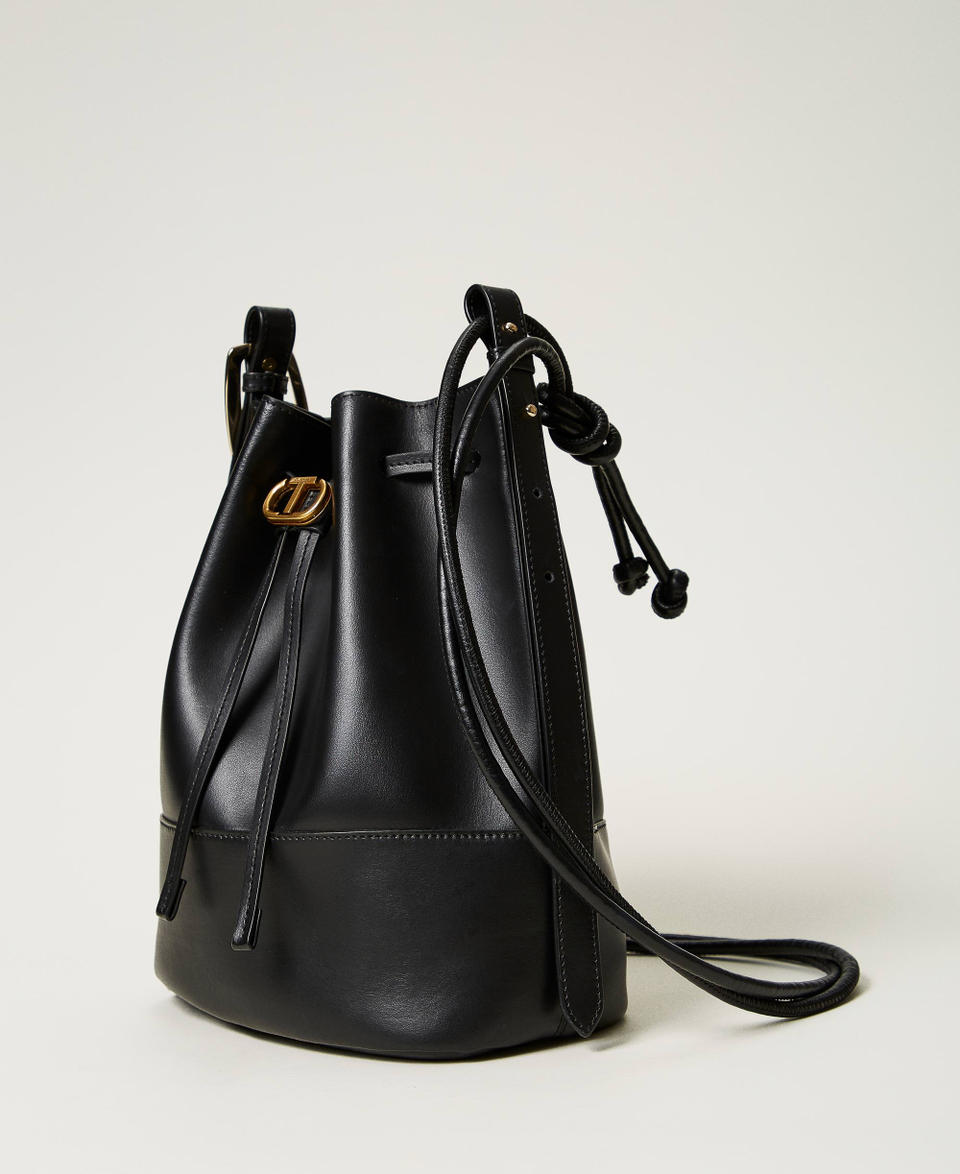Borsa a secchiello 'Jane' in pelle Nero Donna 242TS8040_00006_02