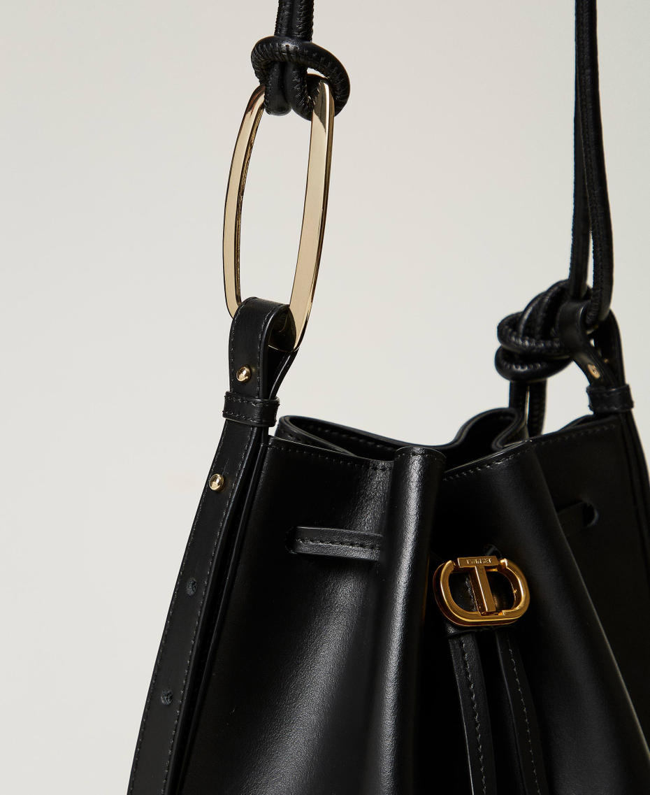 Borsa a secchiello 'Jane' in pelle