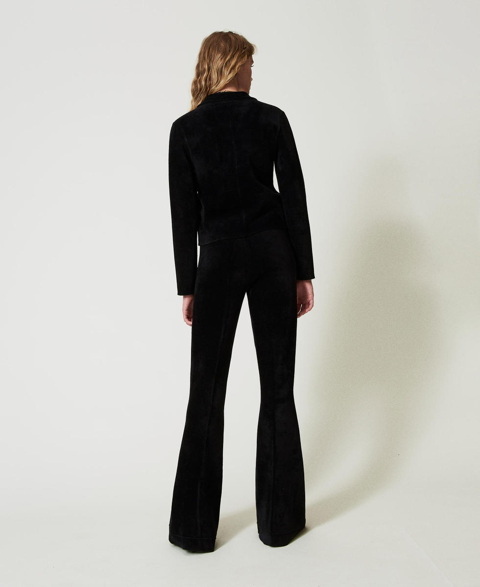 Pantalon evase noir cheap