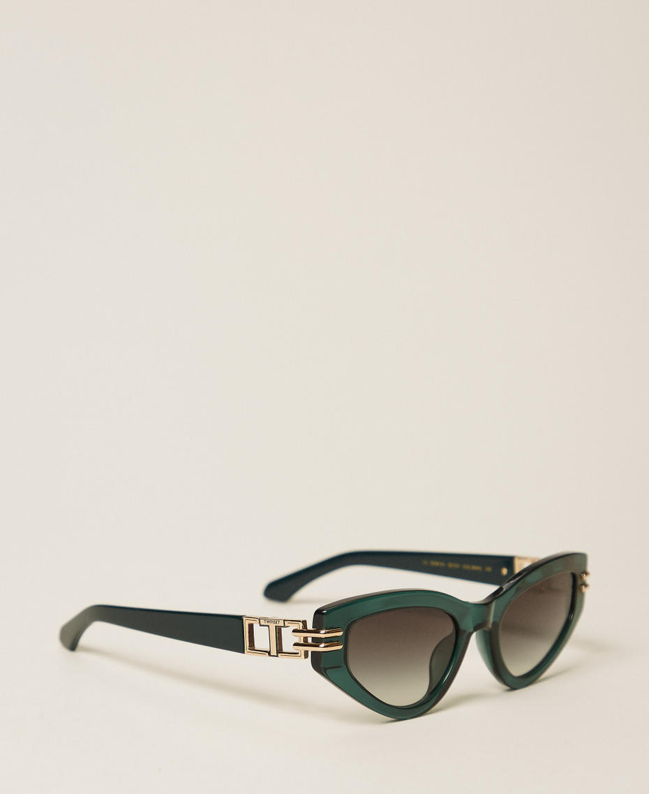 Butterfly sunglasses Alpine Green Woman 999TZ5069_13142_02