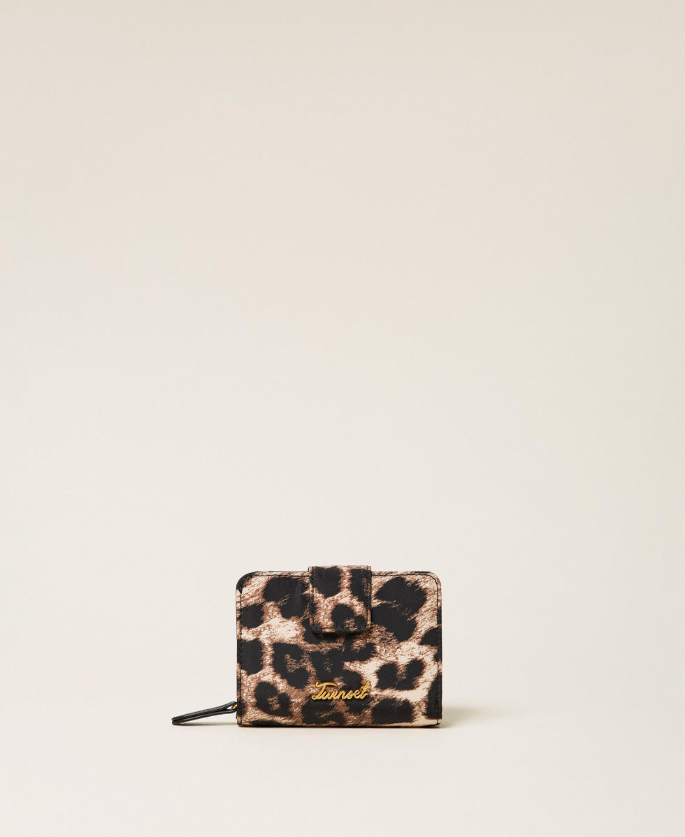 Cartera peque&ntilde;a con cremallera y animal print Estampado Leopardo Mujer 262TL8011_02114_01