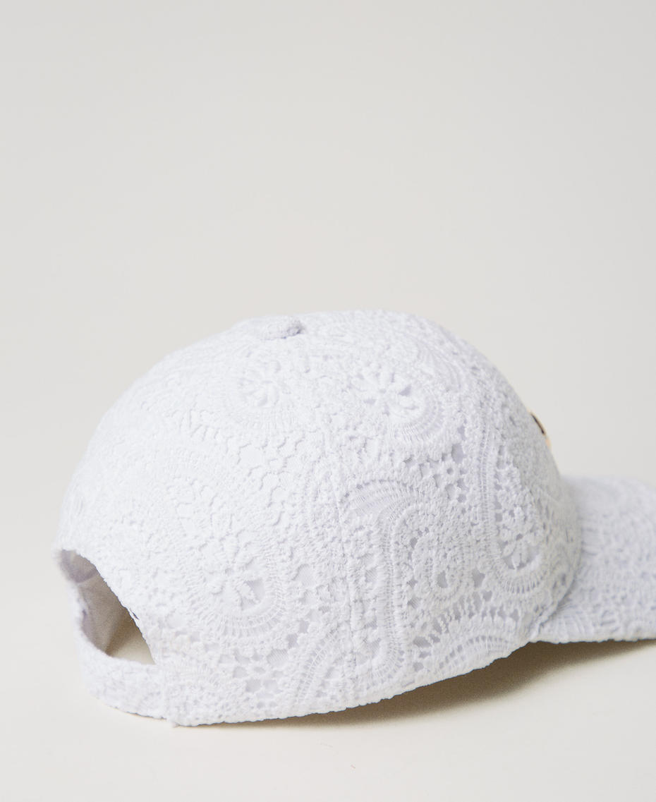 Macram&eacute; lace baseball cap "Ice" White Girl 251GJ5024_00808_03