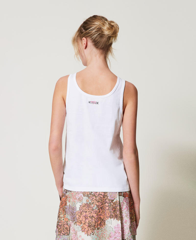 Top débardeur MYFO avec imprimé Papers/Imprimé Pink Fleur Femme 251AQ2140_12482_03