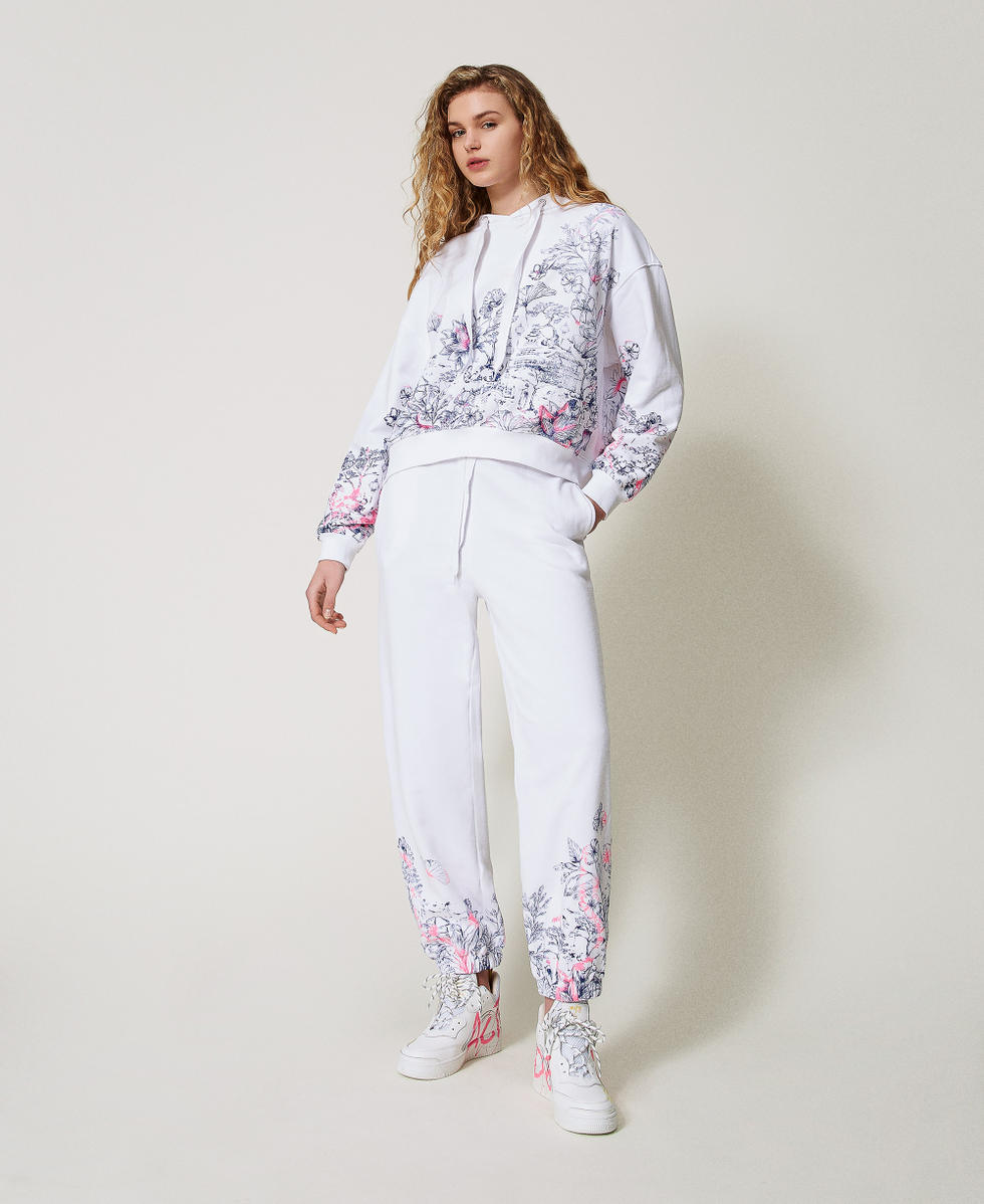 Sweat-shirt MYFO avec imprim&eacute; floral Sprayed Toile De Jouy Femme 251AQ2030_12432_T0