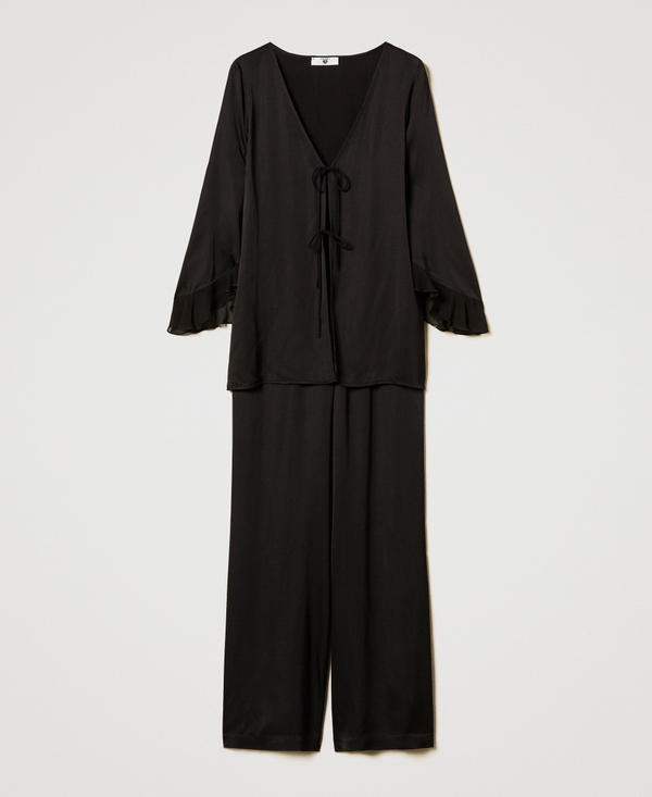 Pijama de hombre de raso