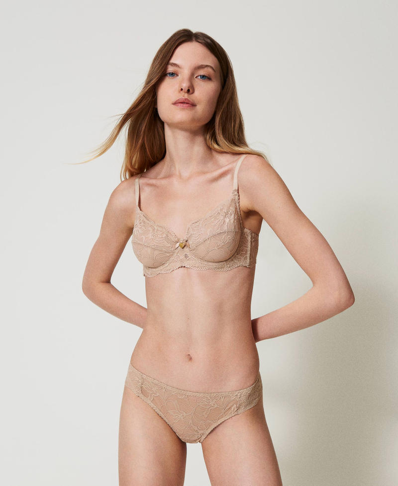 Lace Brazilian briefs Wonder Beige Woman 242LL6E77_11044_01