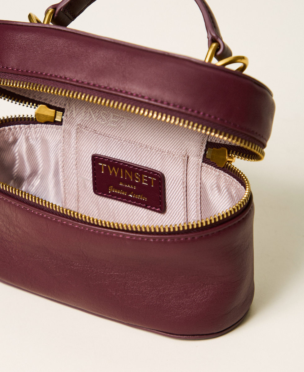 Borsa a tracolla in pelle Bordeaux Donna 262TD8170_00020_04