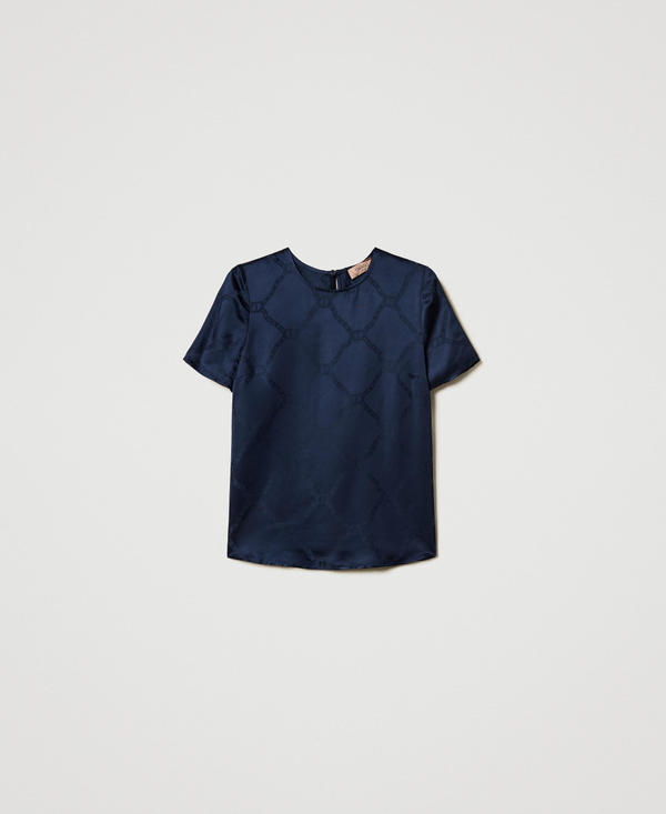 Blusa con Oval T jacquard
