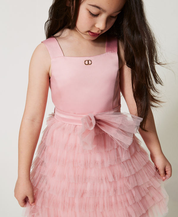 Duchesse and tulle short dress