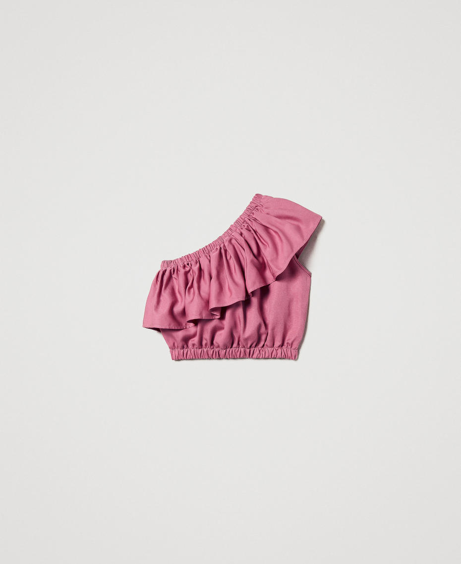 Slated shoulder top with flounce "Flamingo" Pink Girl 251GJ2463_00868_S1